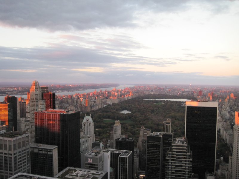 Manhattan skyline from Top of the Rockafeller