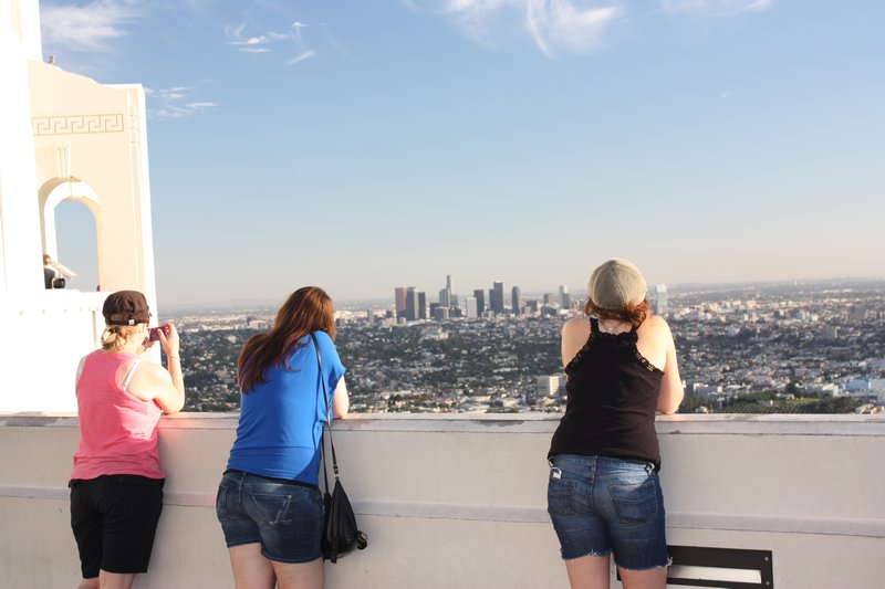 the girls at the observatory look out