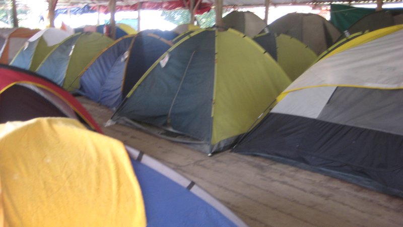 the tents