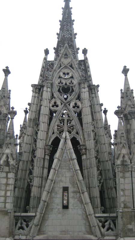 one of the front towers-115meters high