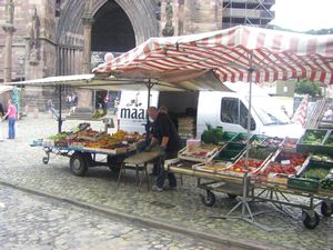 weekend market in Freiburg