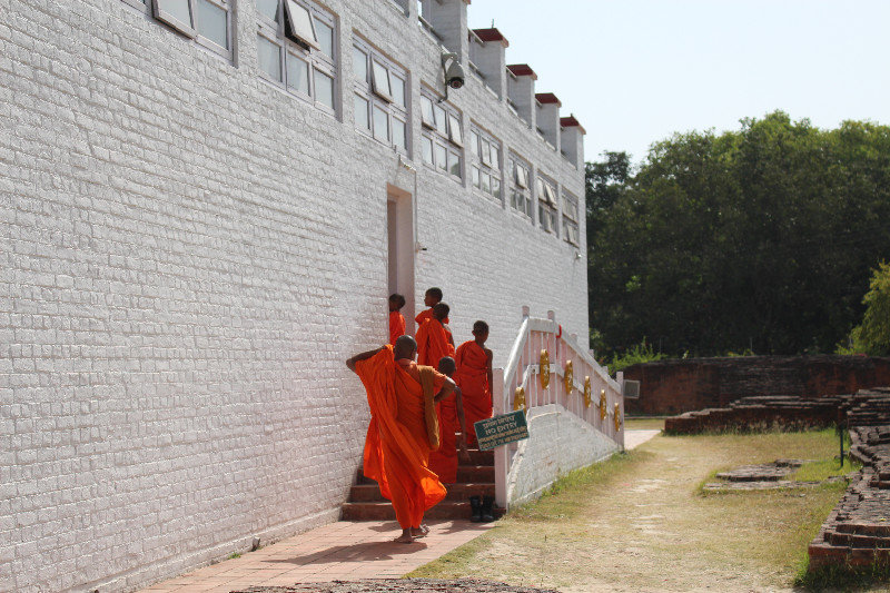 monks in procession