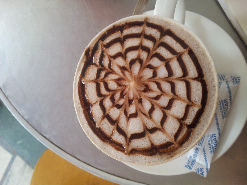 my epic Cafe Budan hot chocolate :)
