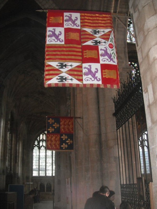 Flags at Katharine's Tomb