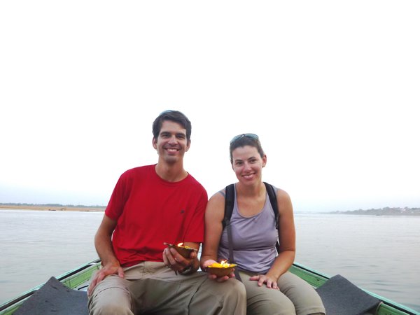 Nick & Cat on the Ganges