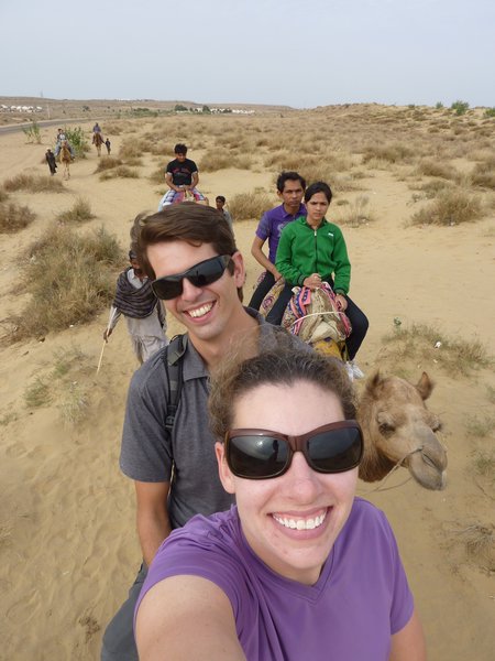 Cat & Nick on Camel Safari 1