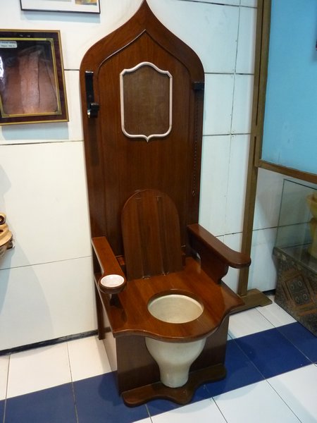 King's Toilet Hidden in Throne