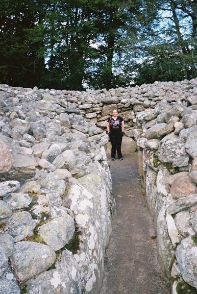 Myself in the Most Preserved Ancient Clava Cairn