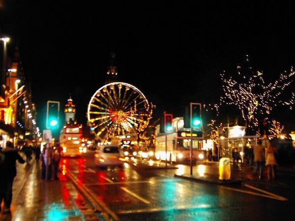 Princes St. on the Night Before Hogmanay