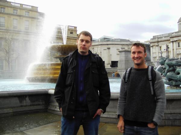 Ghunter and Scott in Trafalgar Square