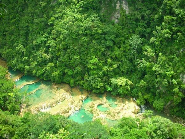 Semuc Champey from the Mirador