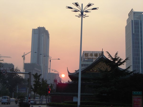 sunset in Yantai
