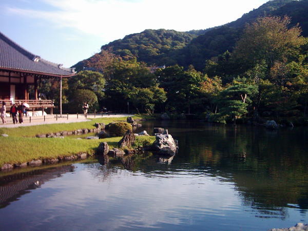 The garden of one of the shrines