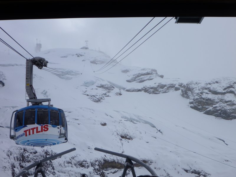 Going down Mt Titlis