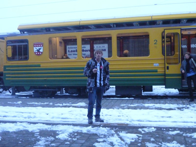 Casey and the Jungfraujoch train