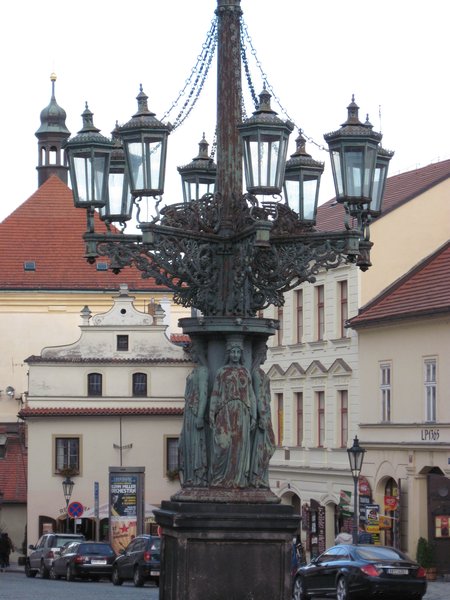 Lampstand near the castle