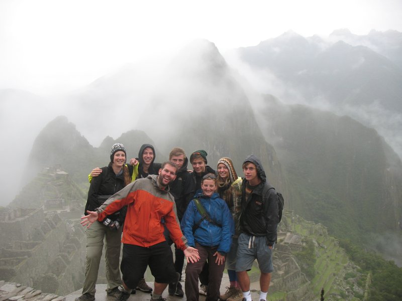 Group photo in Machu Picchu
