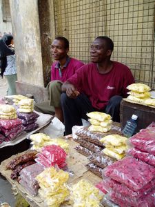Dry fruits in the streets of Mombasa