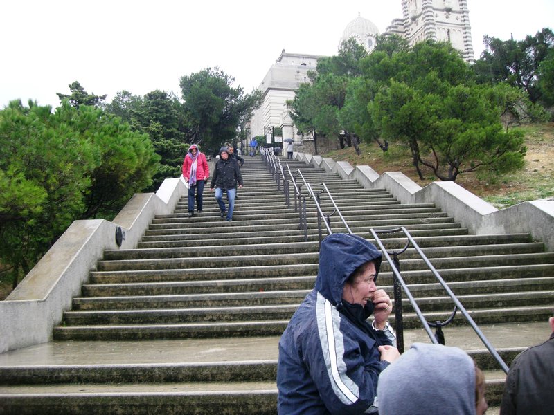 We climbed all these steps and more!