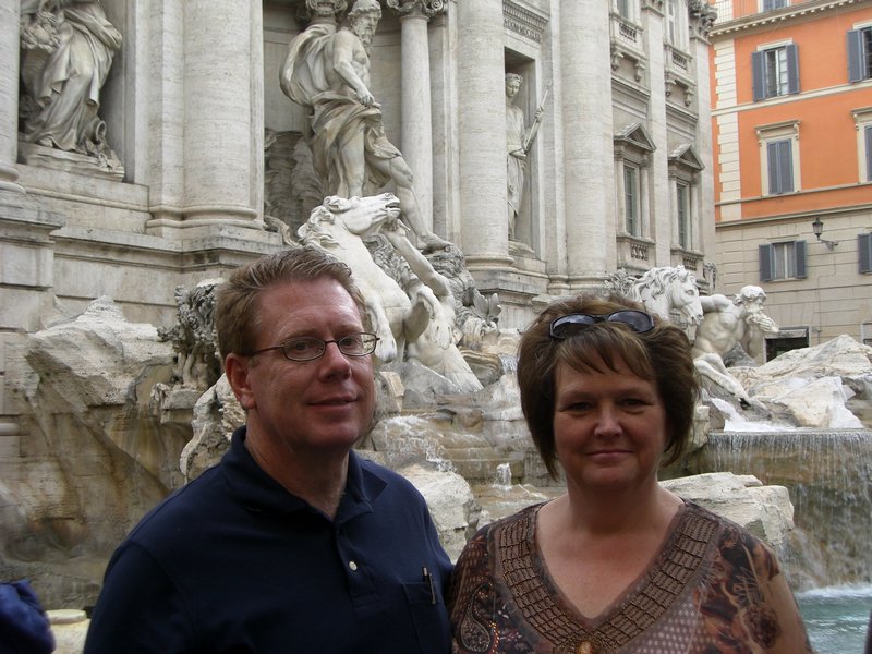 Arlyn and Nalynn Trevi Fountain - Rome