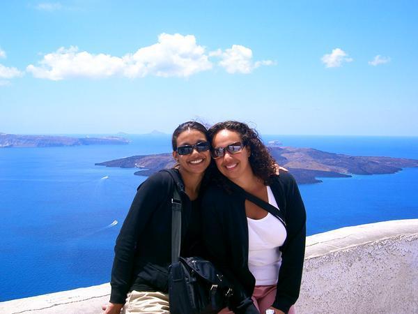 Santorini Looking over the Caldera