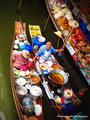Floating market from above