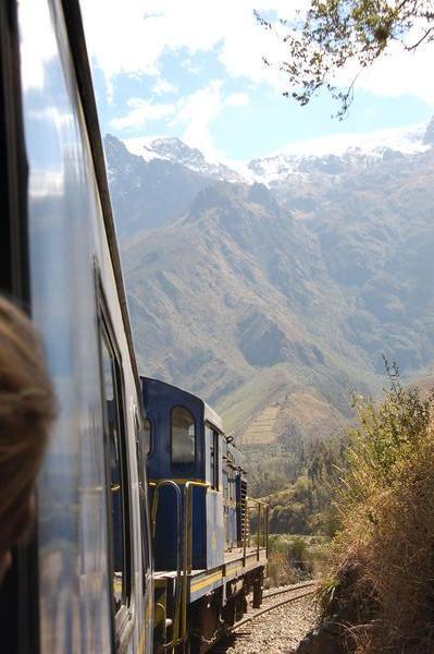 The train journey up to Aguas Calientes