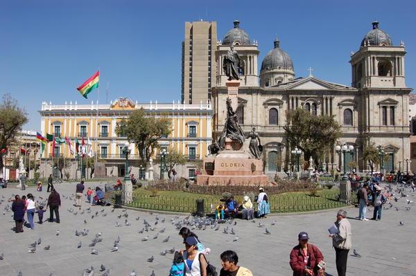 La Paz town square... 