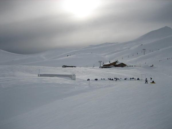 The Slopes at Valle Nevada in the Chilean Andes