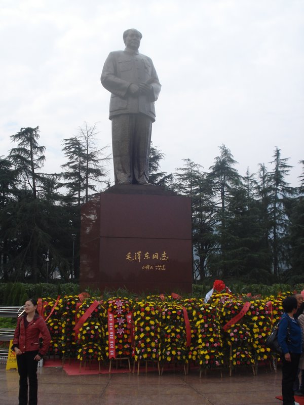 Mao stands larger than llife