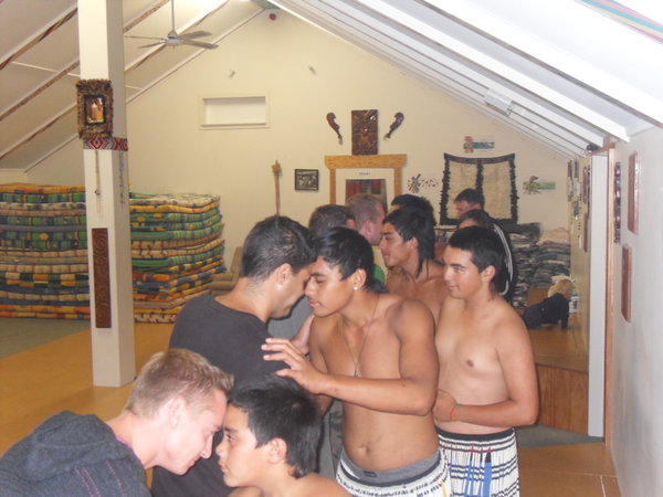 The traditional Maori greeting