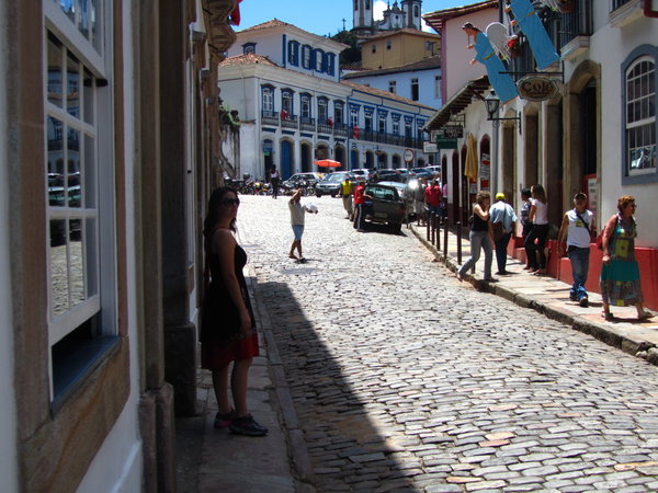 Cobblestone streets of Ouro Preto