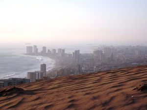 View of Iquique from the dunes