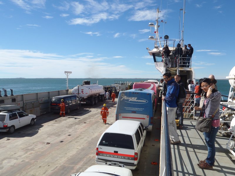 Loading the ferry