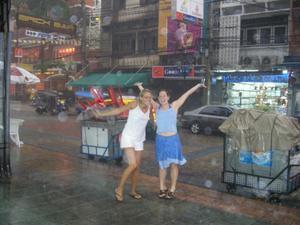 Kho San Rd in the rain