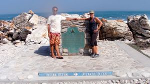 Standing at the Southern most tip of the African Continent