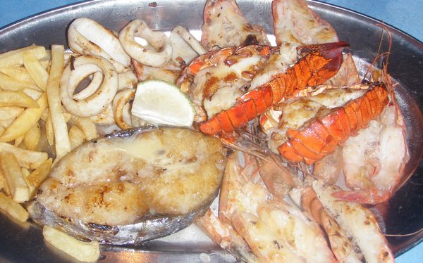 Seafood dinner at Costa del Sol 