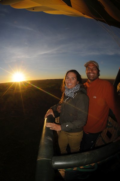 Hot Air balloon ride over the Serengeti at Sunrise 