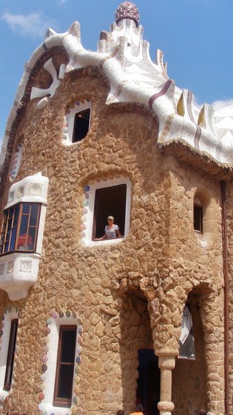 Park Guell - me in the window