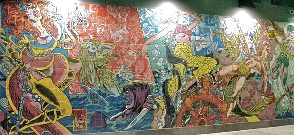 Lisbon metro mural