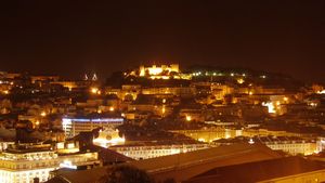 Sounds of the DJ & views of the lights of Lisbon