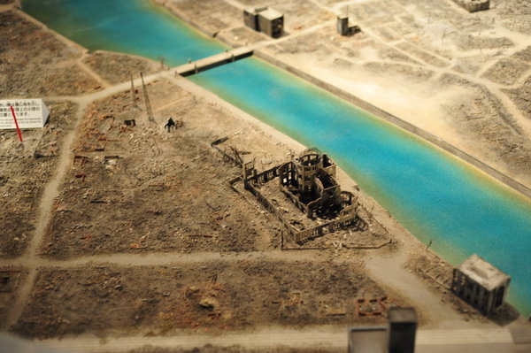 Model of Hiroshima after the bomb