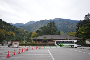 Bus station at Hirayu Onsen