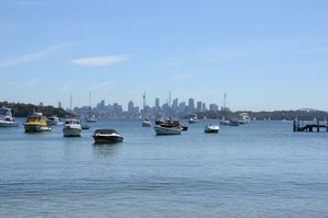 Watsons bay looking to Sydney City Centre