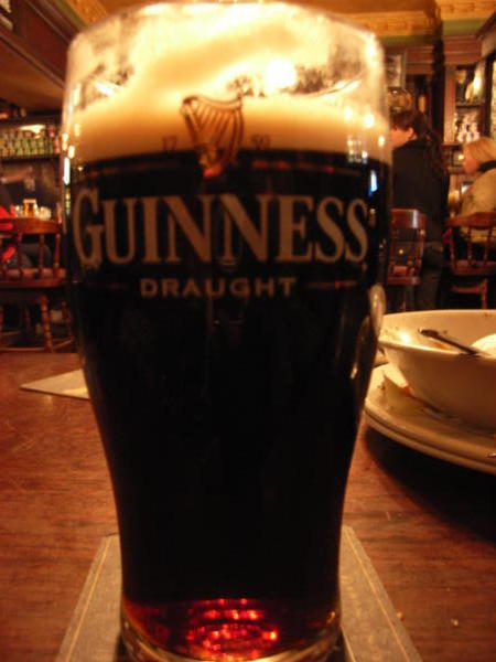 Yes! I drank Guinness and it tasted grrrrreat!