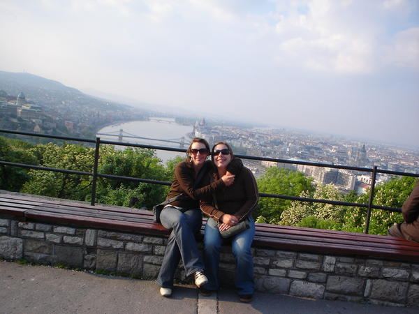 Angie and Niki view over Budapest