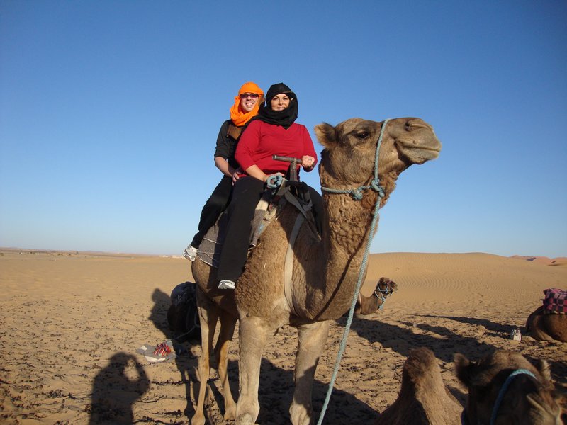 Us on our comfy camel!!