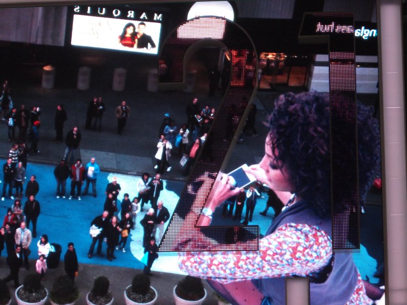 Us on a Times Square Advertisment!
