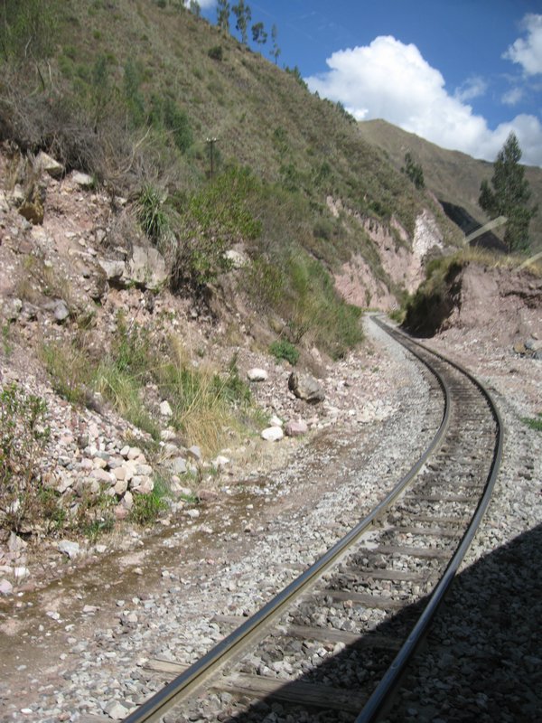 View from train to Aguas Calientes