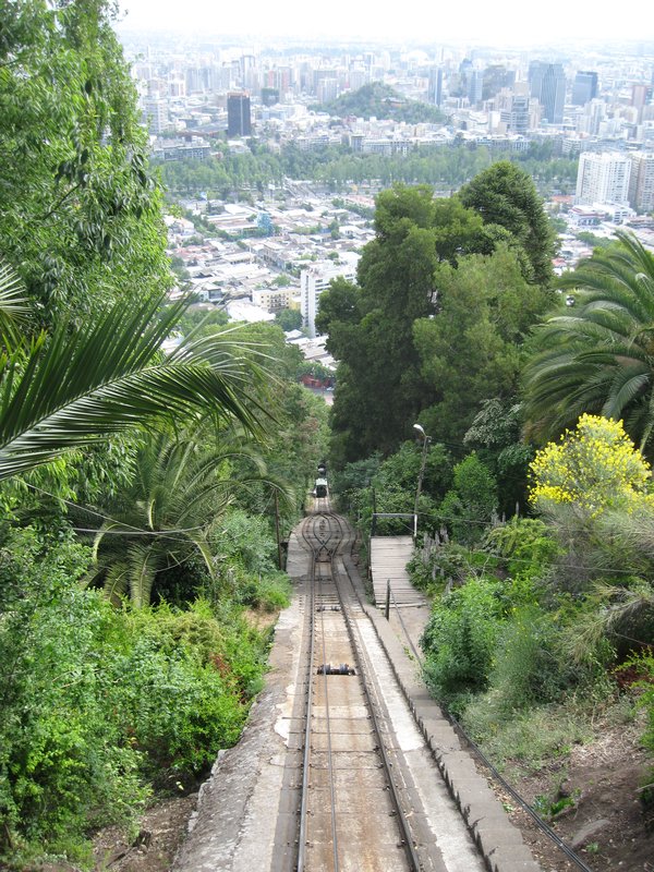 21 Santiago - Funicular to  Cerro San Cristobal